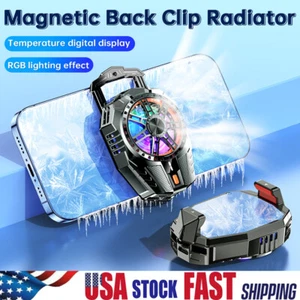 Mobile Phone Cooler Cooling Fan Phone Radiator 3-Speed Semiconductor Heatsink US - Picture 1 of 19