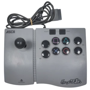 ASCII Fighter Stick V Jr. PS1 PlayStation Arcade Joy Stick Controller Tested - Picture 1 of 9