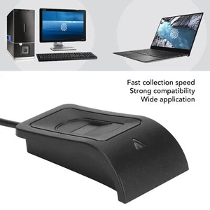 USB Fingerabdruckleser kapazitiver Fingerabdruckleser schwarz für PC - Bild 1 von 14
