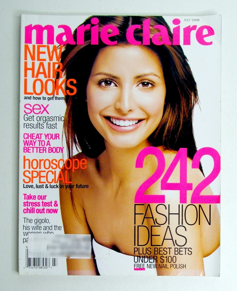 Vintage Marie Claire Magazine | July 1998 | Model Elsa Benitez Cover Foto 1 de 1
