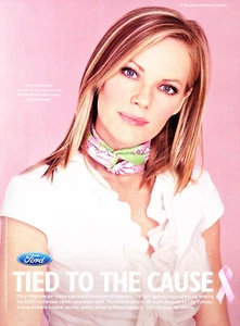 Ford Promo Print Ad #01 2003 Tied To The Cause Breast Cancer MARG HELGENBERGER - Picture 1 of 3