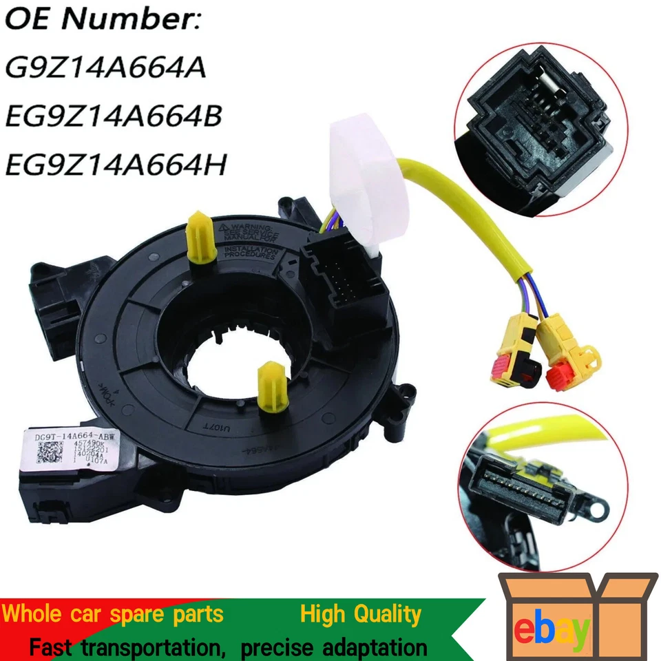 Mola de relógio de volante de substituição para 2013-2018 Fusion 2015-2019 Mustang - Imagem 1 de 4