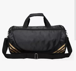 Travel Duffel Bag Weekender Sports Gym Fitness Bag Lightweight Travel Black - Picture 1 of 7
