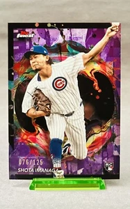 2024 Topps Finest PURPLE REFRACTOR SP RARE #205 SHOTA IMANAGA 076/125 - Picture 1 of 3