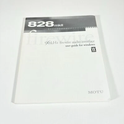 Motu 828 mkII Audio Interface USER MANUAL - USER MANUAL ONLY - Image 1 of 4
