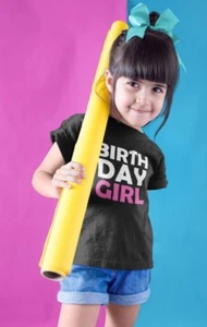Girls Youth Toddler Birthday Girl T Shirt Bday Gift Tee Kids Princess T-Shirt - Picture 1 of 8