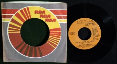 Waylon Jennings-Devil's On The Loose-Both Sides-RCA JK 14215-Orange Lbl Dbl A DJ - Image 1 of 2