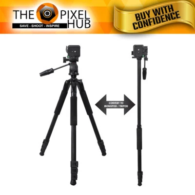 80" Inch Heavy Duty Camera Tripod for DSLR Cameras/Camcorders - Image 1 of 3