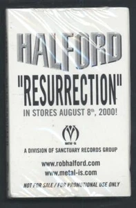 Two MINT UNOPENED ROB HALFORD RESURRECTION PROMO CASSETTE TAPES  : Judas Priest - Picture 1 of 2