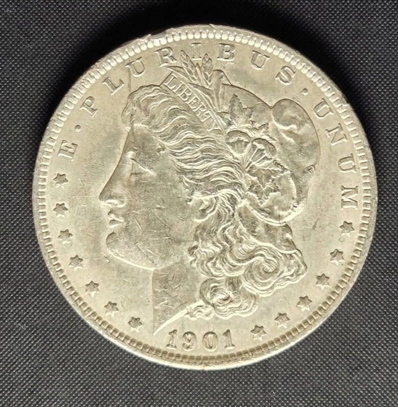 1901-P Morgan Silver Dollar 1$ - VERY NICE DETAILS COIN - Scarce Key Date Coin! - Image 1 of 4