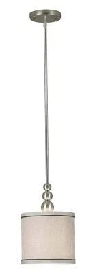 Mini Colgantes Kenroy Home 91641BS Margot, 1 Luz, Acero Cepillado Foto 1 de 4