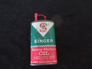 SINGER OIL TIN - Picture 1 of 4