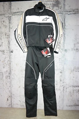 Alpinestars T-Dyno Jacket, AST-1 WP Pant, Black, White, Sand, Size L, New - Imagem 1 de 4