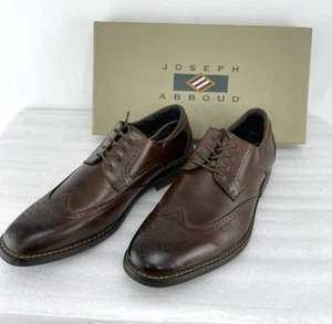 Joseph Abboud Brown lace-up men's dress shoes, Size 9 EEE (3E) Style K125B, NIB - Picture 1 of 13
