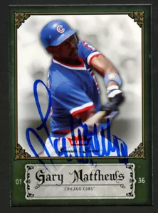 Gary Matthews #41 signed autograph 2006 Fleer Greats of the Game GOTG Cubs - Picture 1 of 1