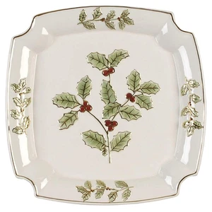 Noritake Stechpalme und Beere Gold Quadratische Servierplatte 8450954 - Bild 1 von 1