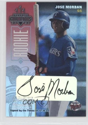 2003 Donruss Champions Signatures /475 Jose Morban #296 Auto - Image 1 of 2