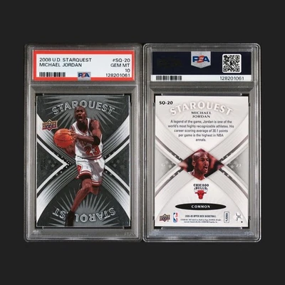 Upper Deck Starquest Michael Jordan 2008 PSA 10 NBA Chicago Bulls Foto 1 de 3