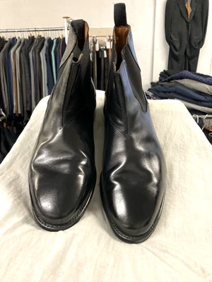 ZAPATOS ALLEN EDMONDS 11 D LEIDEN CANASTA TEJIDO PUNTA DE ALA NEGROS CON CORDONES Foto 1 de 4