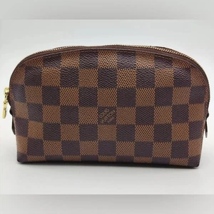 LOUIS VUITTON Vintage Damier Ebene Pochette Cosmetic PM Pouch - Picture 1 of 10