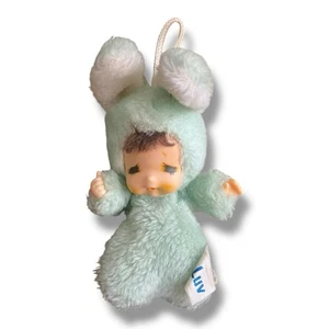 "Muñeco chupador de pulgar Russ Bunny Luv de colección 1978 bolsa de frijoles de peluche azul 5,5""" - Imagen 1 de 6