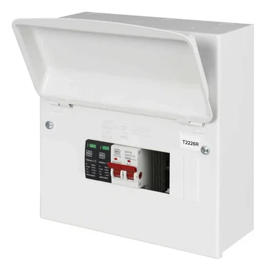 MK Sentry 8 Way Consumer Unit c/w 100A Main Switch + SPD - Image 1 of 2