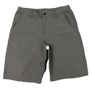 LULULEMON ATHLETICA Chino Shorts Men’s Size 32 GRAY STRETCH POCKETS Casual Zip - Picture 1 of 5