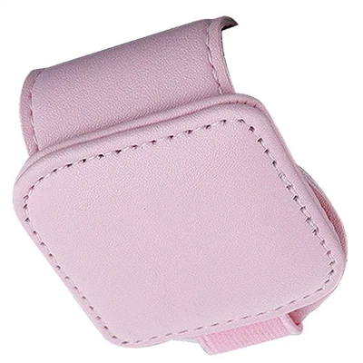 Leather Car Sun Visor Clip Magnetic Glasses Sunglasses Card & Ticket Holder - Image 1 of 4