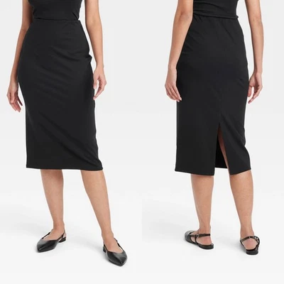 XL - женская юбка-карандаш - новый день - черный - Изображение 1 из 4