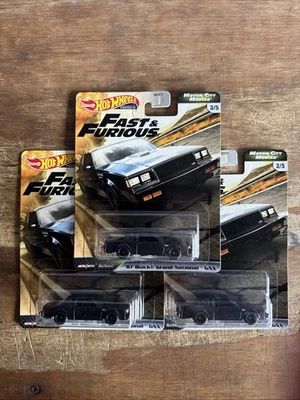 Buick Grand National GNX Fast & Furious Motor City Muscle 3 piezas Hot Wheels '87 Foto 1 de 2