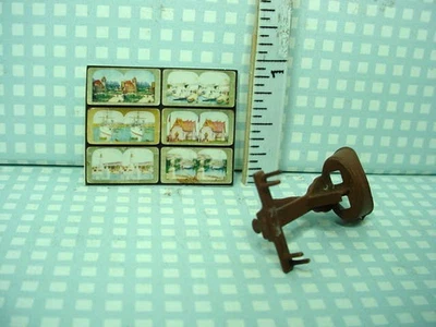 Estereoscopio miniatura con imágenes #CB55 plástico crisnbono escala 1/12 Foto 1 de 2