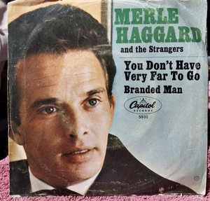 Merle Haggard 45 Vinyl Recording - Picture 1 of 5