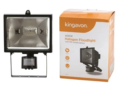 400W HALOGEN PIR MOTION SENSOR FLOODLIGHT SECURITY LIGHT OUTDOOR GARDEN HOME - Image 1 of 4