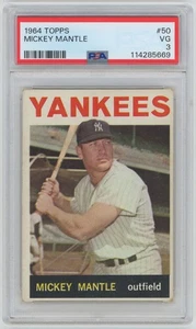 1964 Topps 50 Mantle PSA 3 712527 - Bild 1 von 2