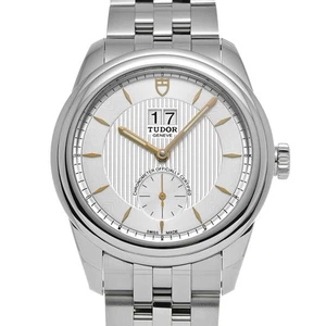 AUTH TUDOR WATCH GLAMOUR DOUBLE DATE 57100 AUTOMATIC STAINLESS STEEL MEN'S F/S - Picture 1 of 6