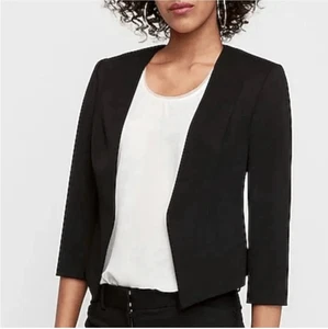 Giacca elegante blazer professionale sartoriale espresso donna aperta davanti - Tg 12 - Foto 1 di 3