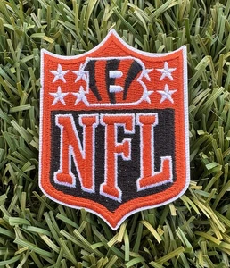 Patch logo Cincinnati Bengals NFL 2” X 3” ferro su ricamato - Foto 1 di 4