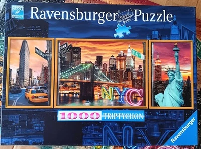 Ravensburger Premium Puzzle "Triptychon New York",1000 Teile,1x gelegt, fast neu - Bild 1 von 4