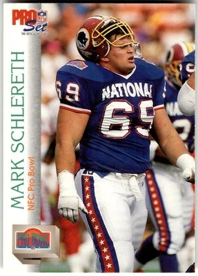 1992 Pro Set #423 Mark Schlereth - Image 1 of 2