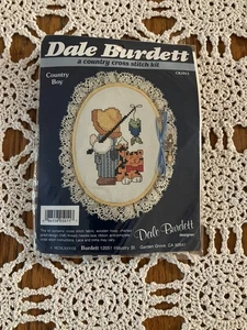 NOS Vintage 1988 Dale Burdett Country Cross Stitch Kit Country Boy CK1011 - Bild 1 von 9