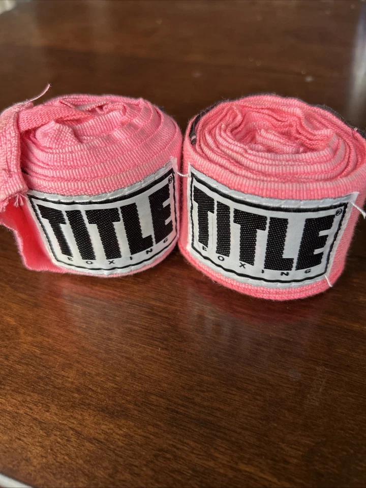 Title Boxing 180" Semi Elastic Mexican Handwraps - Neon Pink - Image 1 of 1