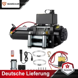 Elektrische Seilwinde 12V ATV Synthetisches Elektrowinde Motorwinde Offroadwinde - Bild 1 von 18