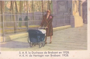 QUEEN ASTRID #3 belgium CHOCOLATE cote d'or AD CARD 1930's -  ROYALTY VINTAGE - Picture 1 of 2