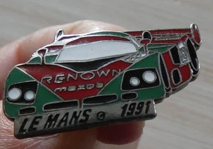 PIN'S VOITURE COURSE PROTO MAZDA LES 24 HEURES DU LE MANS 1991 VAINQUEUR - Foto 1 di 6
