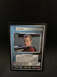 Star Trek CCG 1E Voyager TOM PARIS RARE Card NEVER PLAYED - Picture 1 of 1