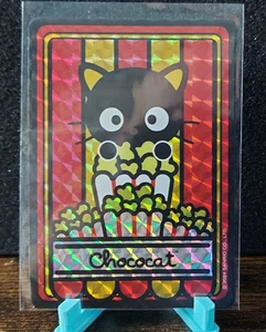Chococat Popcorn Hello Kitty and Friends holografische Sammelsticker Karte - Bild 1 von 1