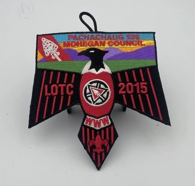 BOY SCOUTS OA PACHACHAUG LODGE 525 POCKET PATCH LOTC 2015 WWW NEW MOHEGAN COUNCI - Image 1 of 2