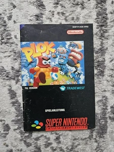 Plok Super Nintendo SNES Spielanleitung Anleitung - Bild 1 von 2