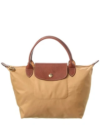 Bolso de Mano Longchamp Le Pliage Original Pequeño de Lona para Mujer Marrón Foto 1 de 4