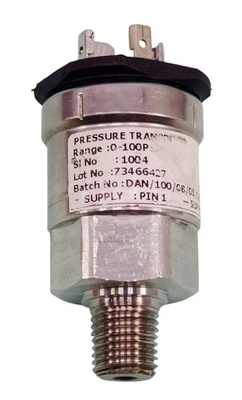 Medha Servo Drives 0-100PSI 73466427 Pressure Transducer Sensor - Image 1 of 4